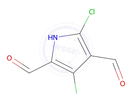 Chemical structure of 3,5-Dichloro-1H-pyrrole-2,4-dicarbaldehyde