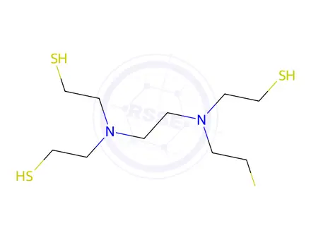 Chemical structure of tetrakis(2-mercaptoethyl)ethylenediamine