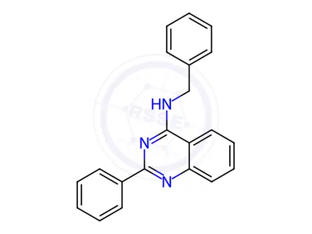 Chemical structure of N-Benzyl-2-phenylquinazolin-4-amine