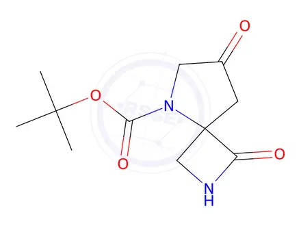 Chemical structure of Tert-butyl 1,7-dioxo-2,5-diazaspiro[3.4]Octane-5-carboxylate