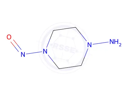 Chemical structure of 4-Nitrosopiperazin-1-amine