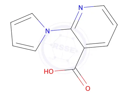 Chemical structure of 2-(1H-pyrrol-1-yl)pyridine-3-carboxylic acid