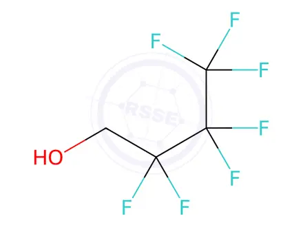 Chemical structure of 2,2,3,3,4,4,4-Heptafluoro-1-Butanol