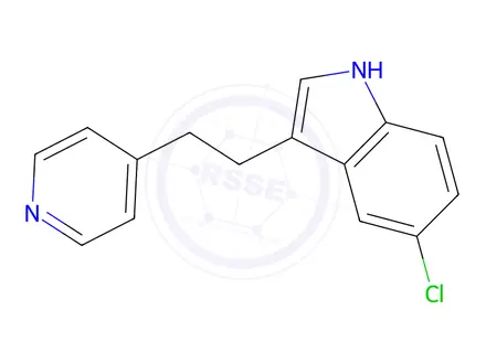 Chemical structure of 5-Chloro-3-(2-(pyridin-4-yl)ethyl)-1H-indole