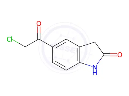 Chemical structure of 5-(Chloroacetyl)oxindole