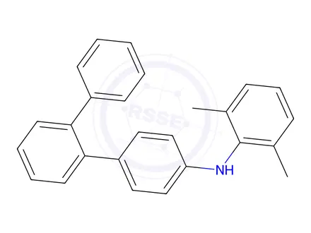 Chemical structure of N-(2,6-dimethylphenyl)-[1,1':2',1''-terphenyl]-4-amine