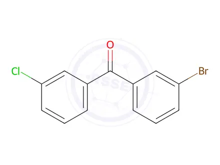 Chemical structure of (3-Bromophenyl)(3-chlorophenyl)methanone