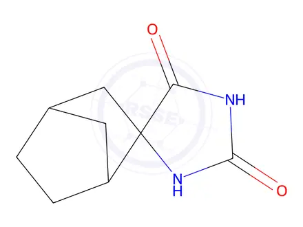 Chemical structure of Spiro[bicyclo[2.2.1]heptane-2,4'-imidazolidine]-2',5'-dione