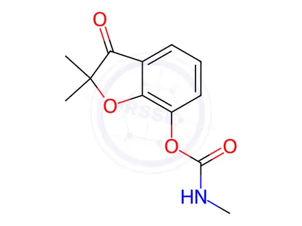 Chemical structure of Carbofuran-3-keto