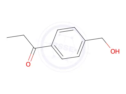 Chemical structure of 1-[4-(Hydroxymethyl)phenyl]-1-propanone