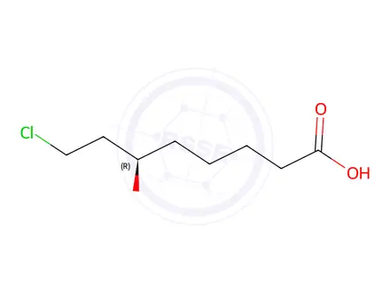 Chemical structure of 8-Chloro-6-hydroxyoctanoic Acid