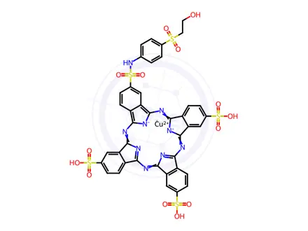 Chemical structure of Reactive Blue 21