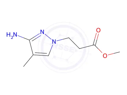 Chemical structure of Methyl 3-(3-amino-4-methyl-1h-pyrazol-1-yl)propanoate