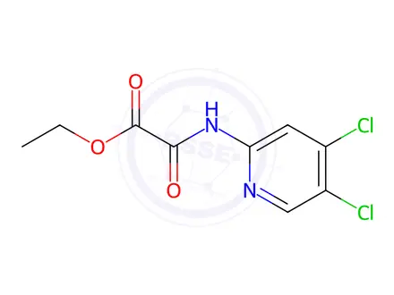 Chemical structure of Ethyl 2-((4,5-dichloropyridin-2-yl)amino)-2-oxoacetate