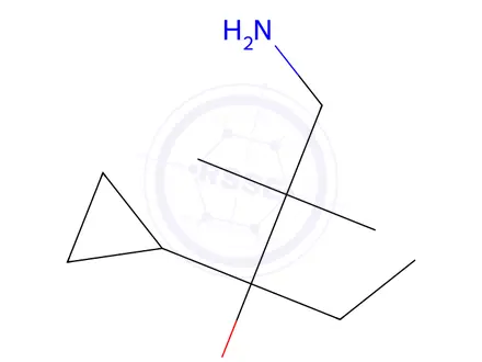 Chemical structure of 1-Amino-3-cyclopropyl-2,2-dimethylpentan-3-ol