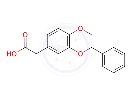 Chemical structure of 3-(Benzyloxy)-4-methoxyphenylacetic Acid