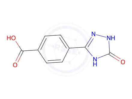Chemical structure of 4-(5-Oxo-4,5-dihydro-1h-1,2,4-triazol-3-yl)benzoic acid