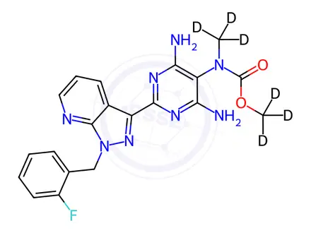 Chemical structure of Riociguat-d6