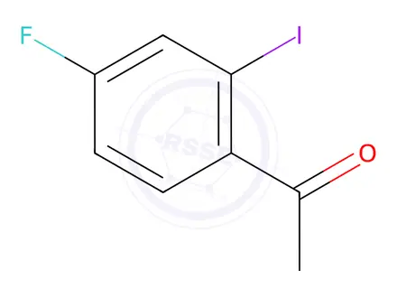 Chemical structure of 1-(4-Fluoro-2-iodophenyl)ethan-1-one