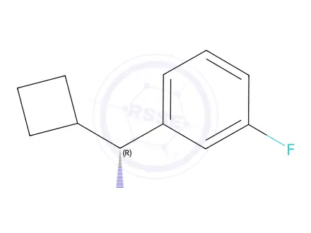 Chemical structure of (R)-cyclobutyl(3-fluorophenyl)methanamine
