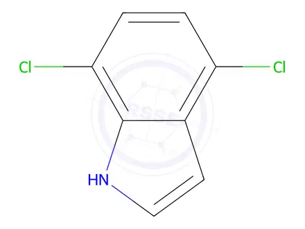 Chemical structure of 4,7-Dichloro-1H-indole
