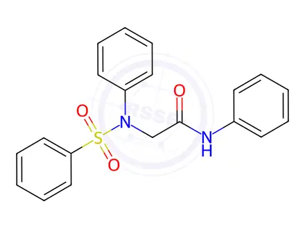 Chemical structure of N-Phenyl-2-(N-phenylbenzenesulfonamido)acetamide