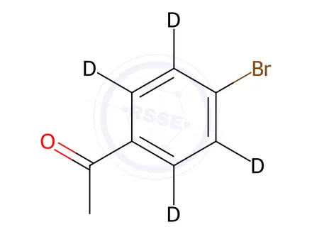 Chemical structure of 4'-Bromoacetophenone-d4
