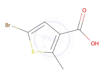 Chemical structure of 5-Bromo-2-Methylthiophene-3-Carboxylic Acid