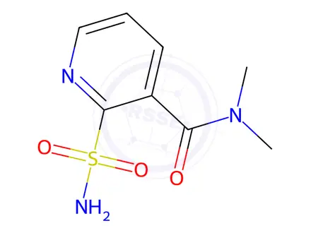 Chemical structure of 2-Aminosulfonyl-N,N-dimethylnicotinamide Solution in Acetonitrile