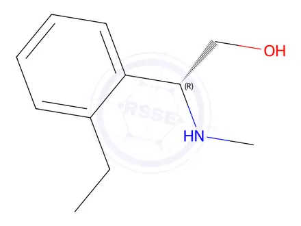 Chemical structure of (R)-2-(2-ethylphenyl)-2-(methylamino)ethan-1-ol