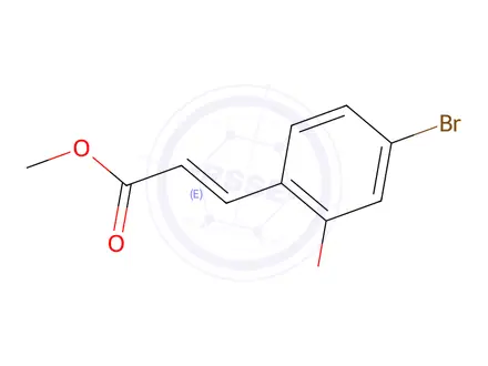 Chemical structure of Methyl (E)-3-(4-bromo-2-methoxyphenyl)acrylate