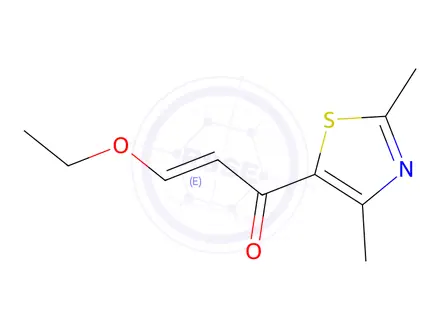 Chemical structure of 1-(2,4-Dimethylthiazol-5-yl)-3-ethoxyprop-2-en-1-one