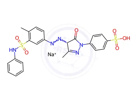 Chemical structure of Acid Yellow 25