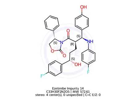Chemical structure of Ezetimibe Deprotected Impurity