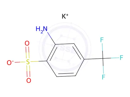 Chemical structure of Potassium 2-Amino-4-(trifluoromethyl)benzenesulfonate