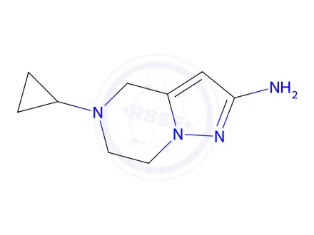 Chemical structure of 5-Cyclopropyl-4,5,6,7-tetrahydropyrazolo[1,5-a]pyrazin-2-amine