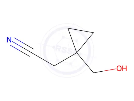 Chemical structure of 1-(Hydroxymethyl) cyclopropaneacetonitrile