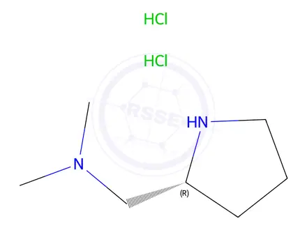 Chemical structure of N,N-Dimethyl-1-[(2R)-pyrrolidin-2-yl]methanamine dihydrochloride