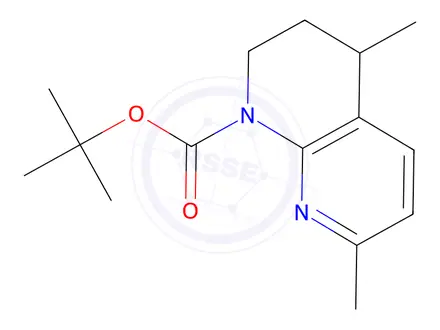 Chemical structure of tert-Butyl 4,7-dimethyl-3,4-dihydro-1,8-naphthyridine-1(2H)-carboxylate