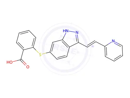 Chemical structure of Axitinib Acid