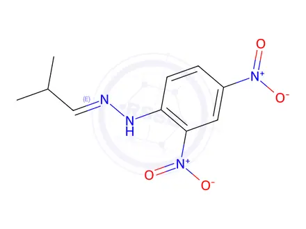 Chemical structure of Isobutyraldehyde 2,4-Dinitrophenylhydrazone
