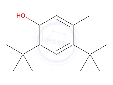 Chemical structure of 4,6-Di-tert-butyl-m-cresol