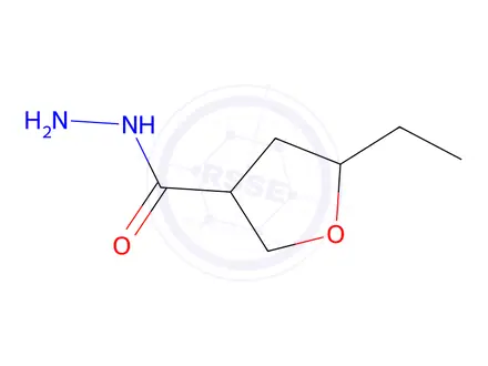 Chemical structure of 5-Ethyltetrahydrofuran-3-carbohydrazide