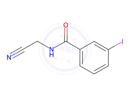 Chemical structure of N-(cyanomethyl)-3-iodobenzamide
