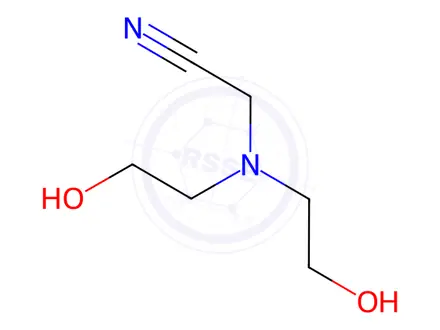 Chemical structure of [Bis(2-hydroxyethyl)amino]acetonitrile, 97%