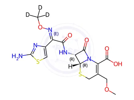 Chemical structure of Cefpodoxime-d3 Acid