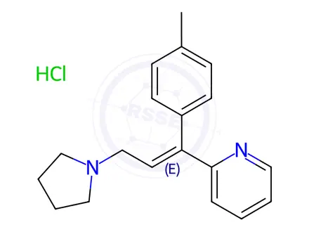 Chemical structure of TRIPROLIDINE HYDROCHLORIDE
