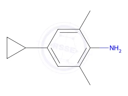 Chemical structure of 4-Cyclopropyl-2,6-dimethylaniline