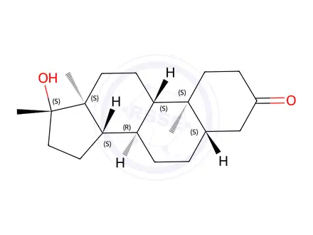 Chemical structure of (5S,8R,9S,10S,13S,14S,17S)-17-hydroxy-10,13,17-trimethyltetradecahydro-1H-cyclopenta[a]phenanthren-3(2H)-one