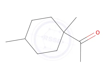 Chemical structure of Ethanone, 1-(1,4-dimethylcyclohexyl)-(9CI)